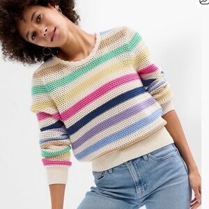 GAP Striped Cotton Sweater